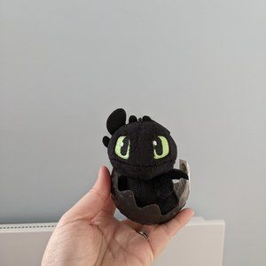 How to Train your Dragon Toothless Mini Plush with Egg